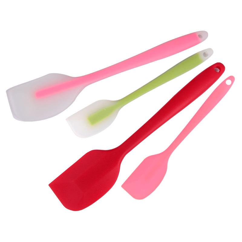 All-in-One Transparent Silicone Spatula for Mixing, Scraping, and Baking