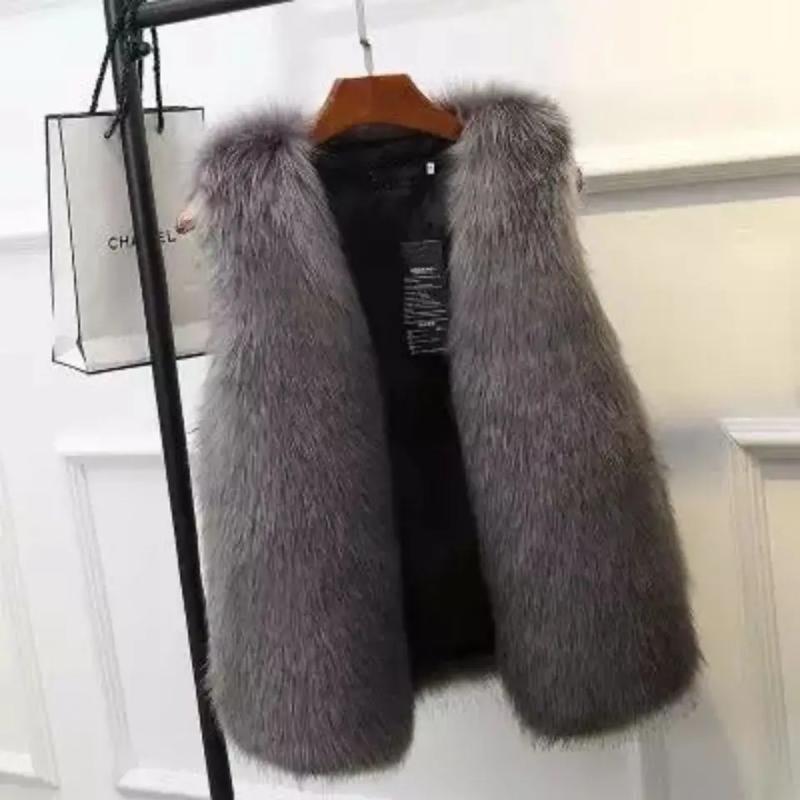 Autumn Winter Women Warm Heavy Coat Vests Adding Cotton White All-match Plush Thicken Fashion Casual Sleeveless Cardigan Tops