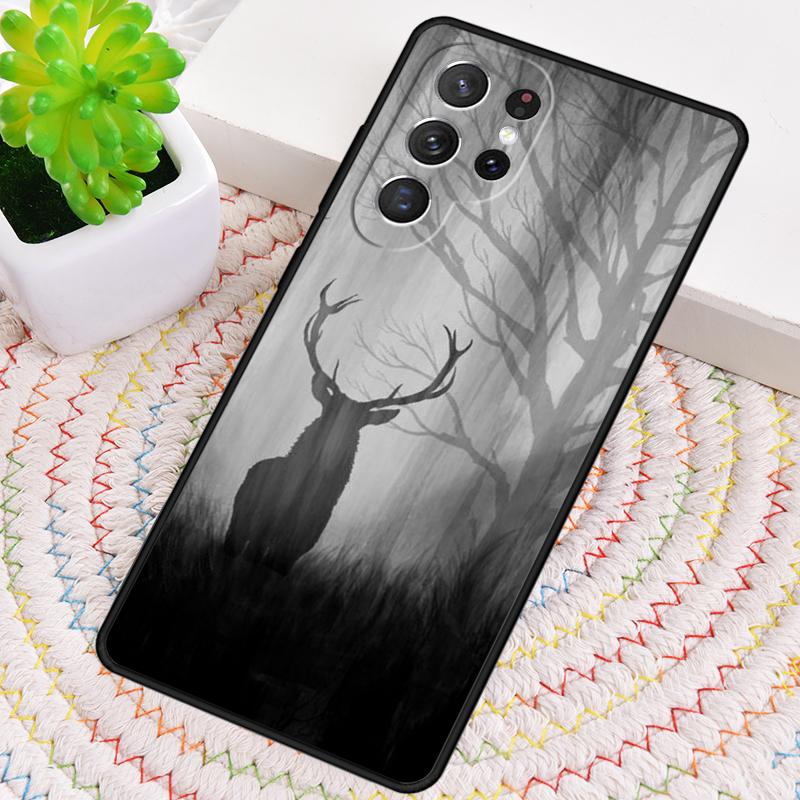 Animal Deer Art Phone Case for Samsung Galaxy note 10 pro S26 Ultra S23 S24 FE S25 S21 S22 PLUS shockproof Cove