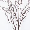 120cm Length Artificial Willow Branch Realistic Design Soft Texture Artificial Twigs 4-Fork Curly Shape Simulation Tree Branch