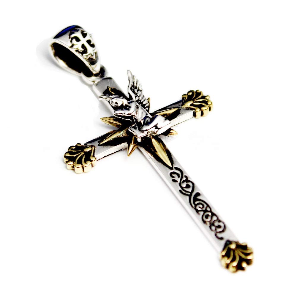 good vibrations Cross Angel Pendant Silver
