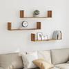 VidaXL Wall Shelves 3 Pcs Artisan Oak Engineered Wood 853298