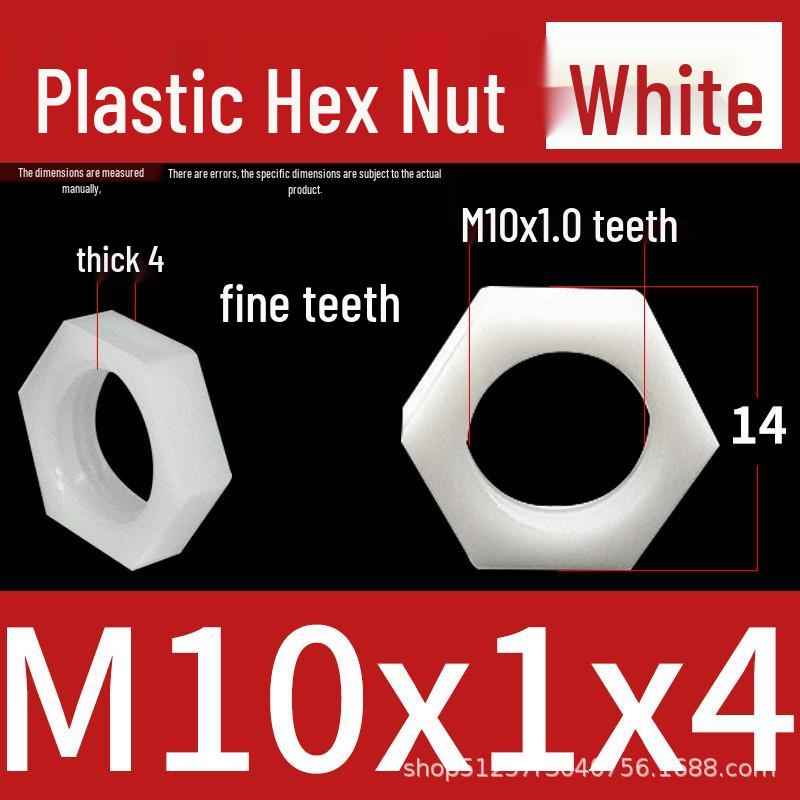 Transparent Acrylic M10 Hexagonal Hollow Screw with Fine Thread
