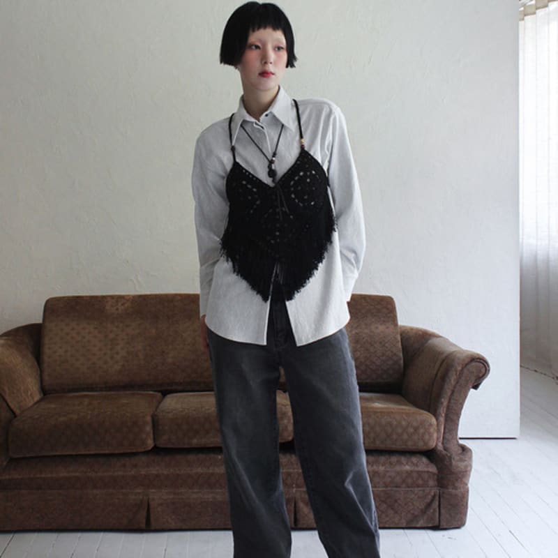 Rubati Wooden Token Necklace (BROWN)