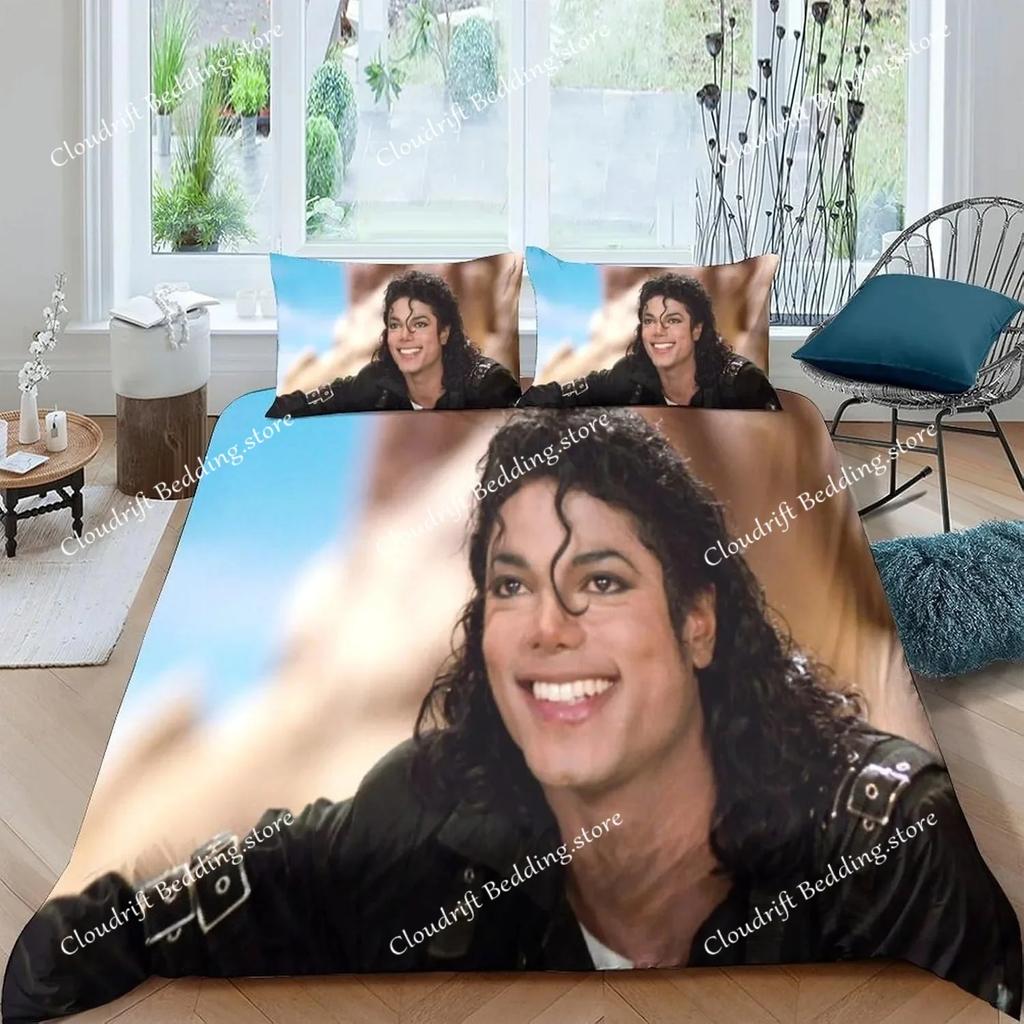 Duvet Cover Michael Jackson 3D Exquisite Digital Printing Bedding Set Comforter Bed Youth Home Decor Adult Boys Gift026