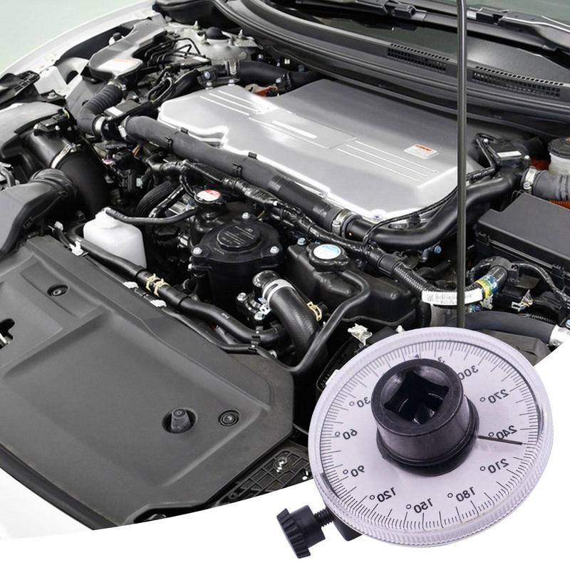 1/2 Inch Drive Torque Angle Gauge 360 Degree Angle Rotation Measurer Hand Tool Wrench Measuring Automotive Meter Tools Portable