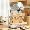 Pan Lid Organizer Stainless Steel Multi Layer Kitchen Storage Rack for Pot Cover Cutting Board Plate Cabinet Countertop