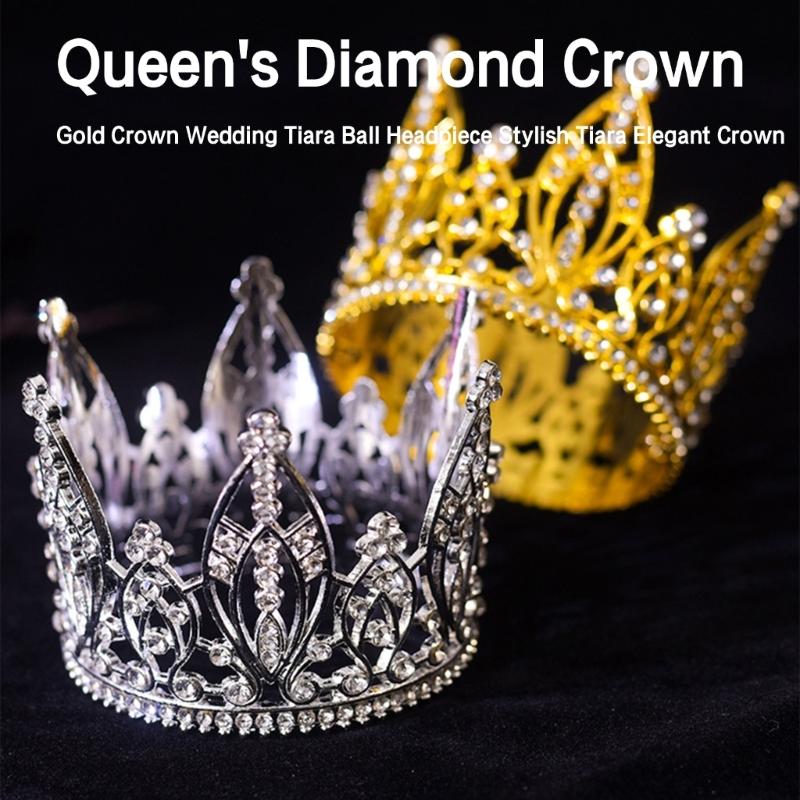 Bühnenauftritte Krönungsstück Schimmernde Strasssteine Kristall-Tiaras Kronen Haarschmuck Bühnenrequisiten Kronen Haarschmuck