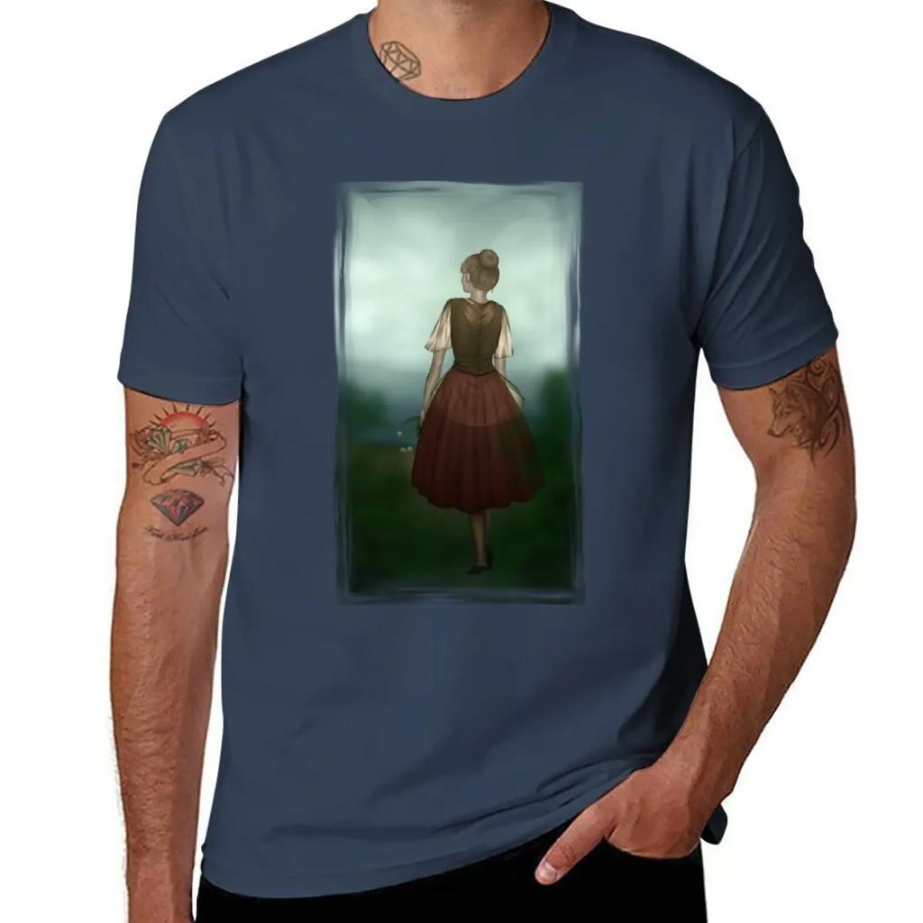 Lake T-Shirt anime clothes cute tops mens t shirts casual stylish