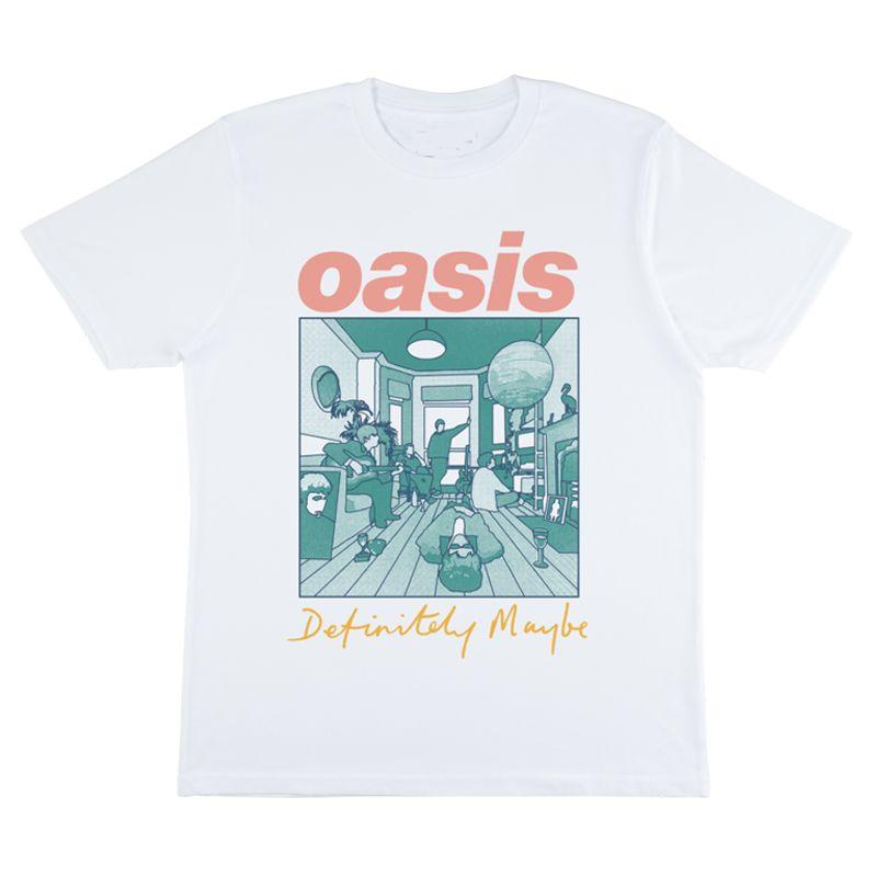 Oasis Summer's New European and American Retro Casual Rock Music Trendy Brand Pure Cotton Men's Short-sleeved T-shirt