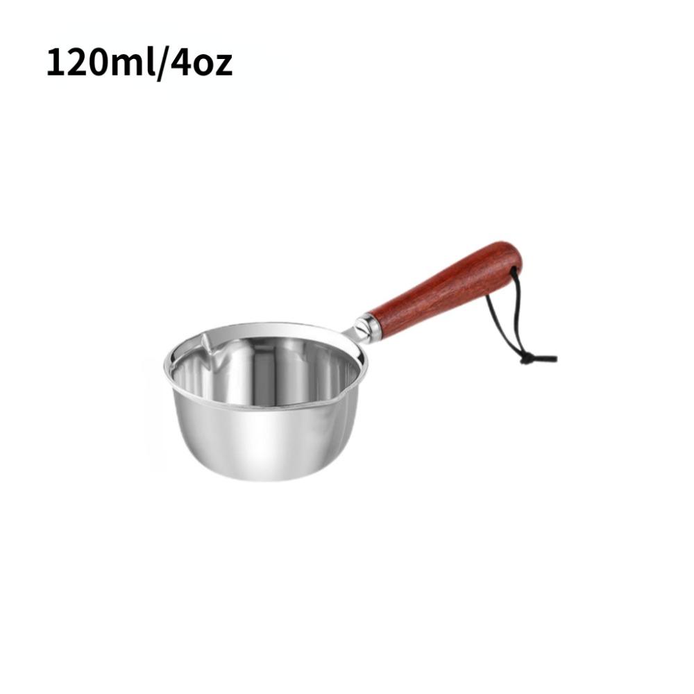 1ks Nerezový Mini Hrnec na Rozpouštění Másla - 120ml /200ml Ideální na Čokoládu, Sýr a Omelety | Vodotěsná Kuchyňská Nezbytnost