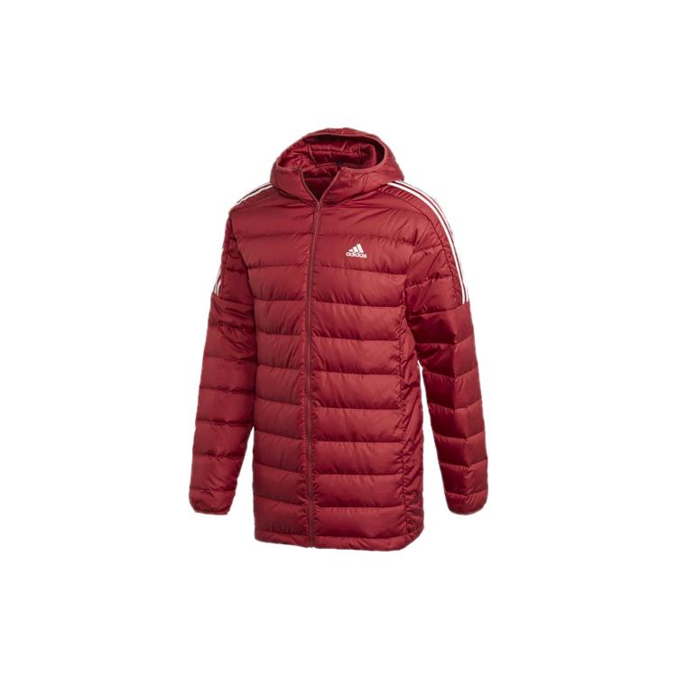 Мужские пуховики Adidas Красные С капюшоном Умеренные Другие GH4606 S