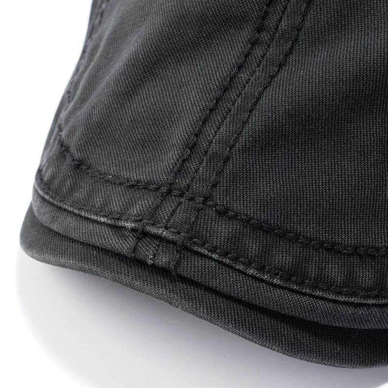  Spring Cotton Beret Dad Casual Newsboy Hat Big Head Man Oversize Flat Peak Painter Cap Summer Beret Male 62cm Hats