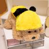 33-48cm Cartoon Teddy Dog Plush Doll Lying Wearing Bee Ladybug Cape Teddy Dog Plush Toy Home Decoration Gift For Boys And Girls