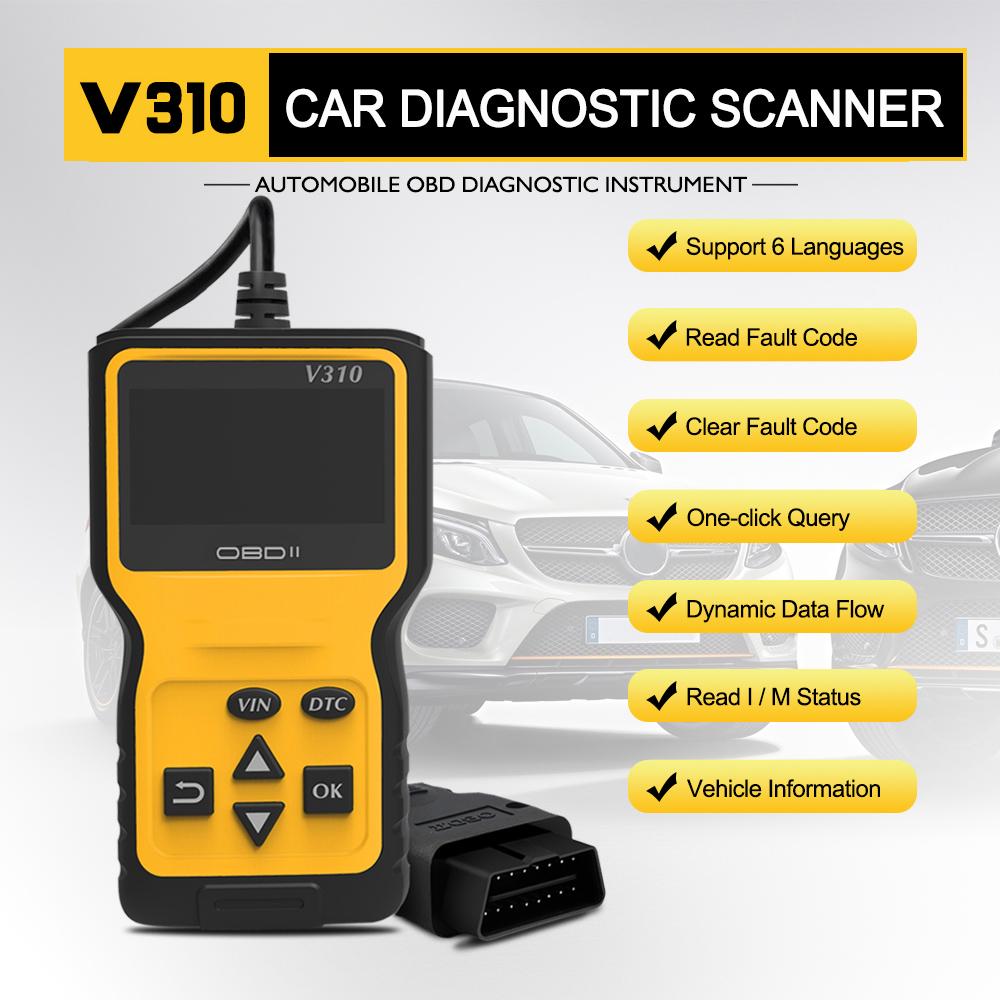 Scanner OBD OBDII Cititor de coduri Scanner de diagnosticare auto Cititor de coduri de eroare a motorului Detector Auto Vehicul