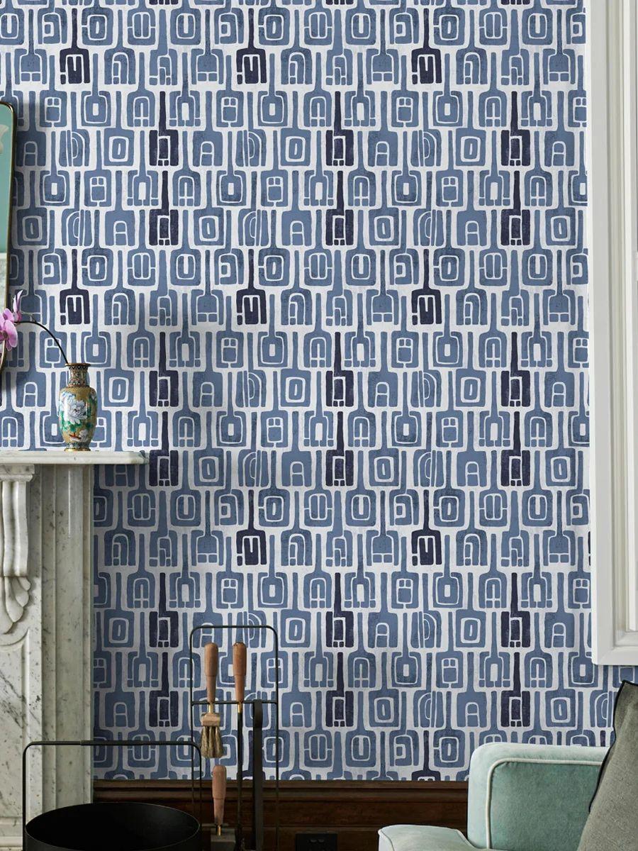 

Сине-зеленые квадратные текстурные виниловые обои Классические самоклеящиеся водонепроницаемые наклейки для шкафа Декор для мебели Шикарный решетчатый декор 44cmx300cm