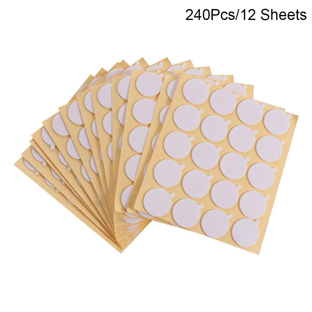 240 шт. Термостойкие наклейки для фитилей свечей, двусторонние наклейки, наклейка для фитиля свечи, клей для фитиля свечи DIY