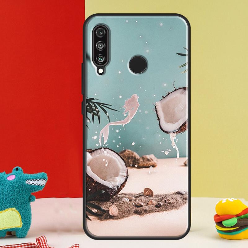 Summer Fruit Coconut For Huawei Nova 9 10 SE 12i 12s 11i 5T Y91 Y90 Y60 Y70 Y72 Y61 P60 Pro P20 P30 P40 Lite Case
