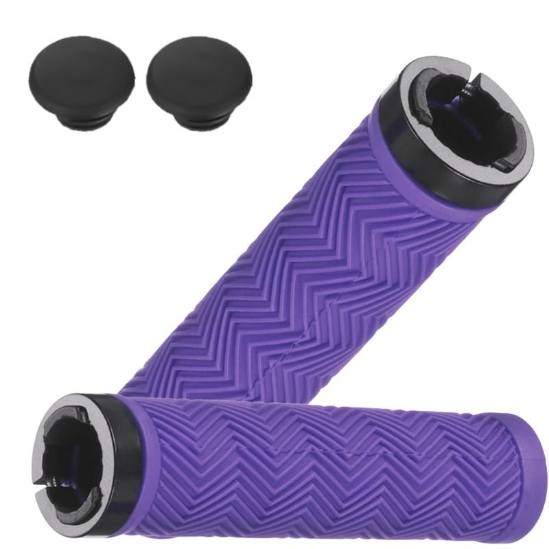 1 Pair Shock Absorbing Mountain Bikes Handlebars End Grip Bicycles Handle Cover Handlebars Grip Sleeve Bicycles Grip