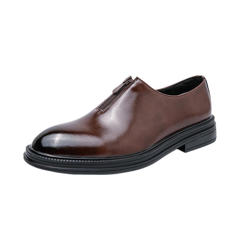 Herrenschuhe Low-Top Herrenlederschuhe 2025 Frühling und Herbst Britische Herrenschuhe Business-Kleid Spitz poliert Pendlerschuhe Herren