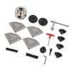 Lathe Chuck 3.75in 1INx8TPI Thread 4 Jaw Alloy Steel Wood Turning Chuck Set for Grinder Milling Drilling Machine