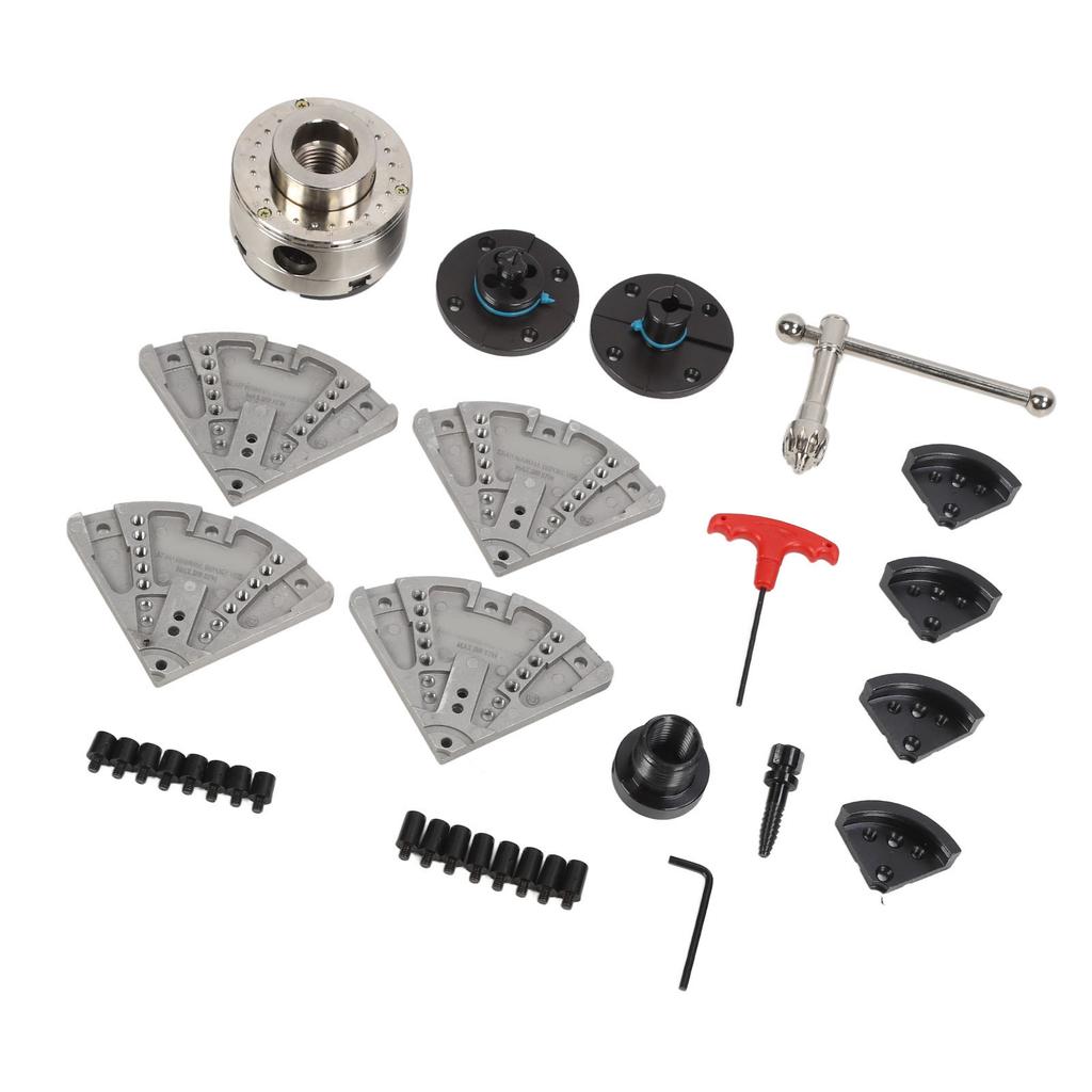 Lathe Chuck 3.75in 1INx8TPI Thread 4 Jaw Alloy Steel Wood Turning Chuck Set for Grinder Milling Drilling Machine