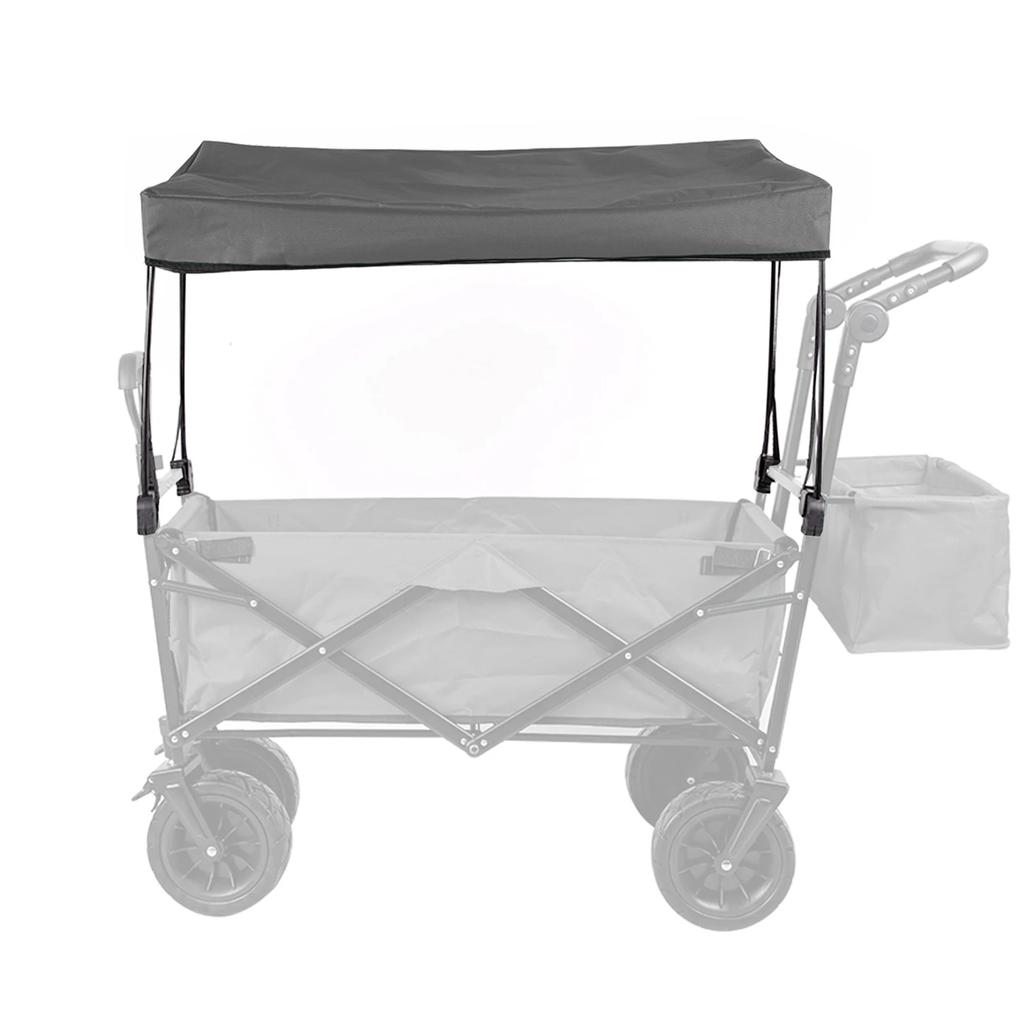 Awning Canopy For Wagon Attachment VERSATILE Sun Shade Cover For Folding Trolley Cart Water-resistant 600D Oxford Cloth