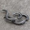 Popular Gothic Octopus Earrings False Spiral Cone Punk Ladies Alloy Earrings