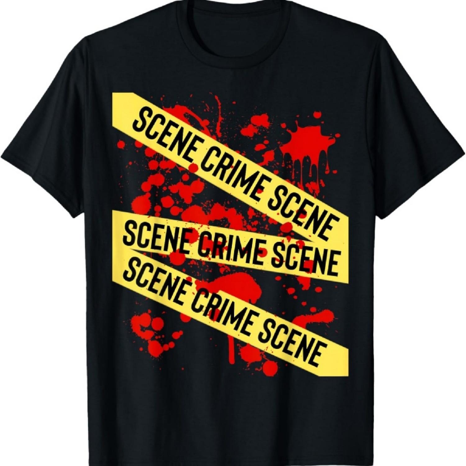 

Crime Scene Investigation Tape Design T-Shirt XXXXXL чорний