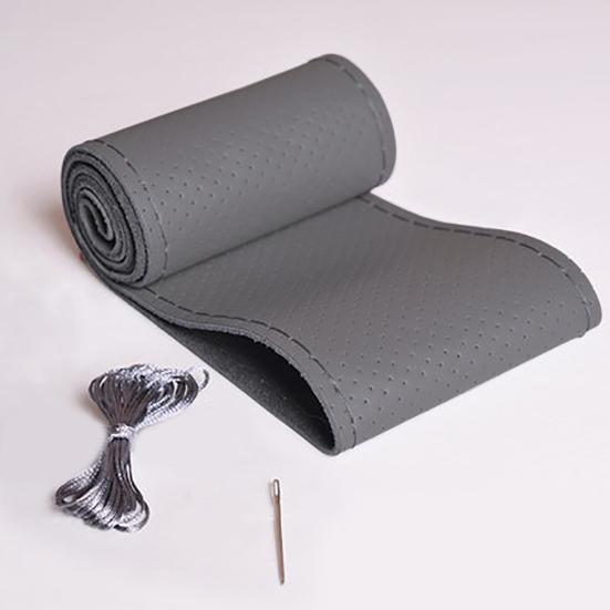 Leather Auto Steering Soft Anti-slip Wheel Cover Protect Car Sleeve