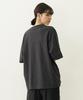 Milkfed Casual Embroidery Bar Wide Shorts Charcoal Women's Tee,