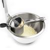 Potato Ricer, Stainless Steel Potato Ricer Fruit and Vegetables Masher Food Ricer Large Capacity with 3 Interchangble Discs Inner Cup