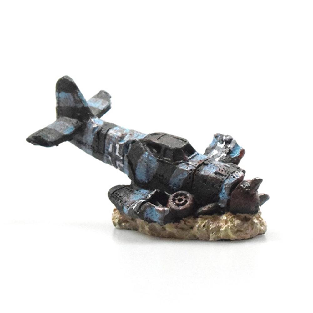 

Artificial Simulation Aircraft Ornament Resin Crafts Fish Tank Aquarium Landscaping Decoration Accessories as picture show #1