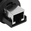 RJ45-180° RJ45 Connector Post-Board Outdoor Waterproof RJ45 Adapter IP67 Ethernet Connector