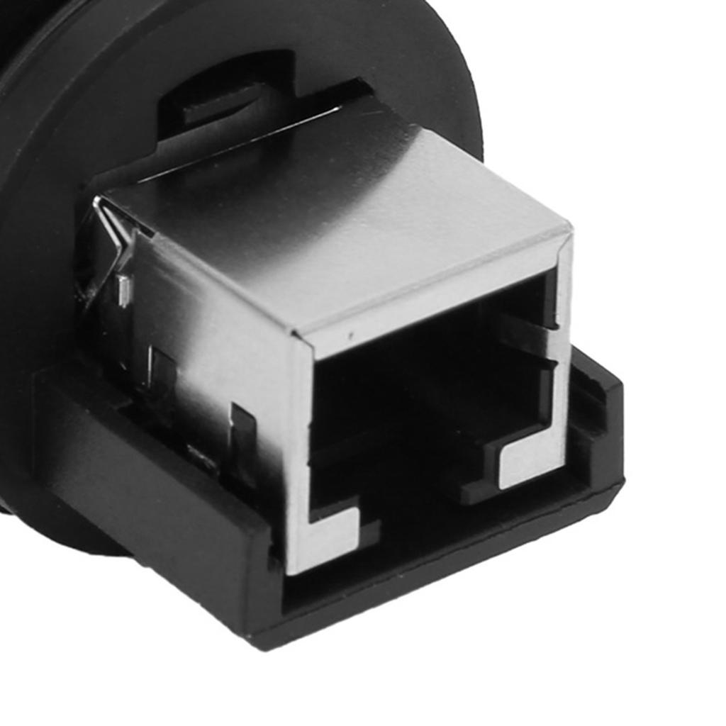 RJ45-180° RJ45 Connector Post-Board Outdoor Waterproof RJ45 Adapter IP67 Ethernet Connector