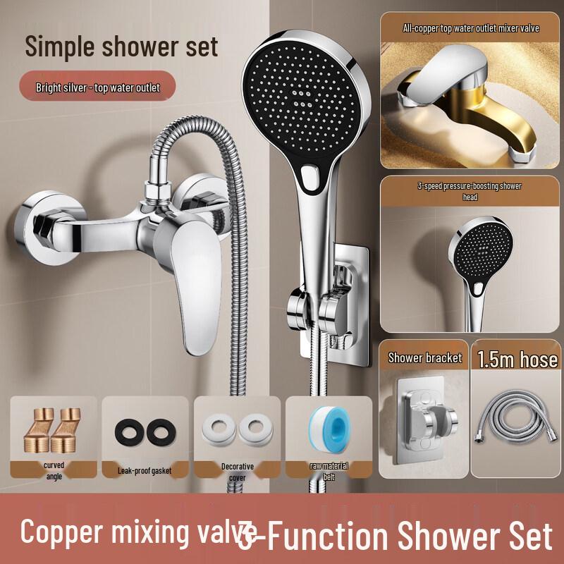 

Bathroom Fine Brass Cold & Hot Water Mixer Faucet