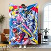 Power Rangers  Soft and Comfortable Flannel Suitable for Sofas Living Rooms Outdoor Camping Travel and Also Makes a Great Anniversary Gif