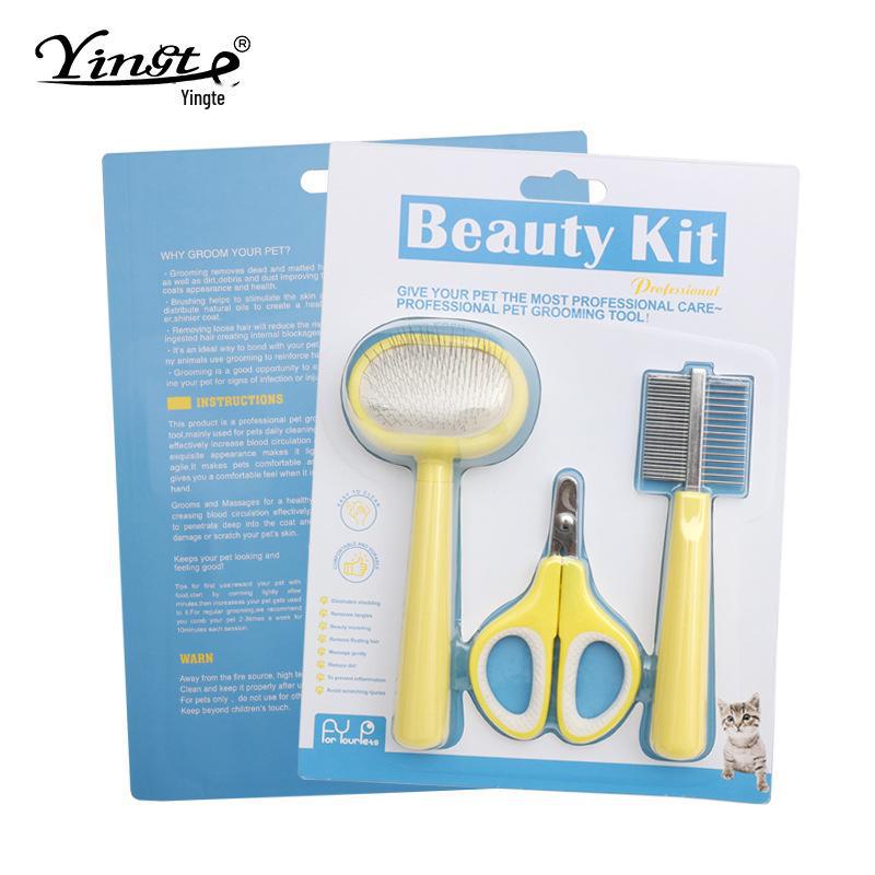 

Набор расчесок для кошек и собак - Мини-расческа для удаления шерсти и игольчатая расческа 23.5 x 17.5 x 3.6 cm