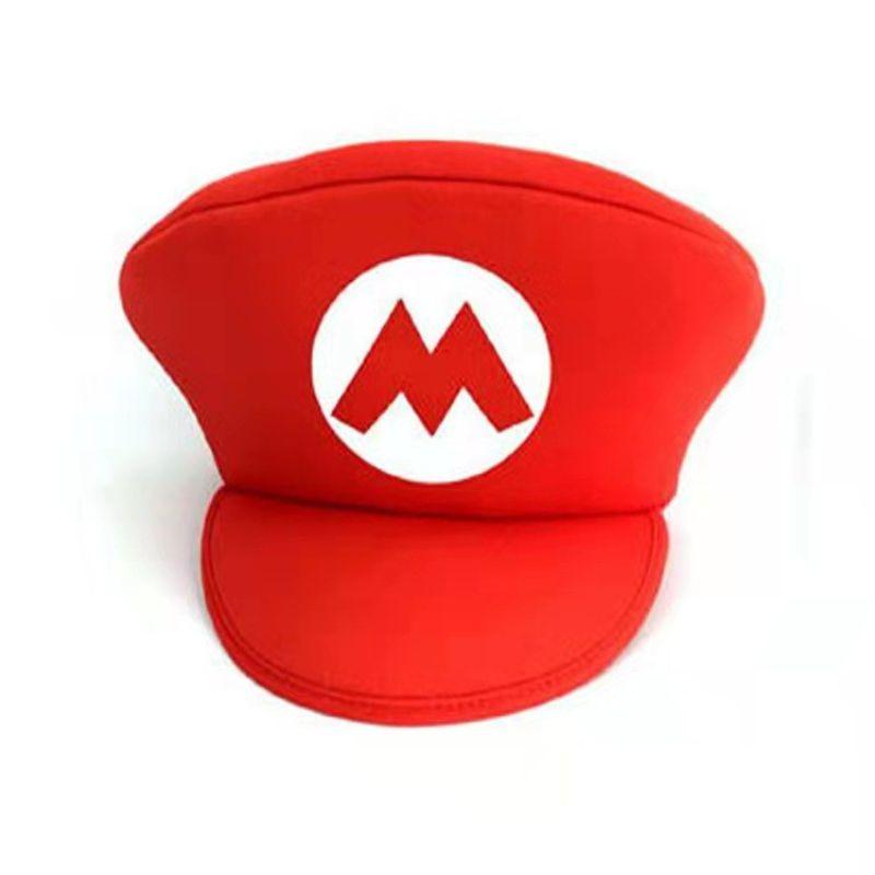 Anime Game Super Mario Luigi Bros Cosplay Hat Adult Kids Halloween Props Costume