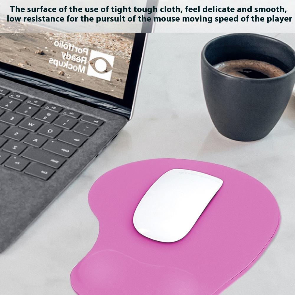 

Ergonomic Memory Foam Wrist Support Mouse Pad Non-Slip Wrist Pain Relief Mousepad Sapphire