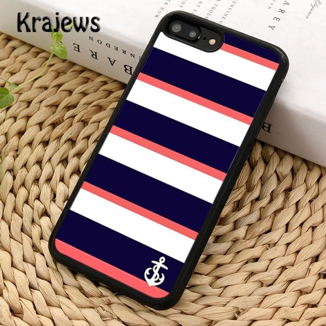Krajews Classical Small Anchors Phone Case Cover For iPhone 16 15 SE2020 14 6 7 8 plus 11 12 13 pro max Plus coque Fundas