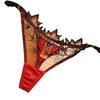 Ksila Sexy Underwear with Jelly and Lace Women's T-Back Panties, Lines, Thongs, Lace, (Free Size, Red)