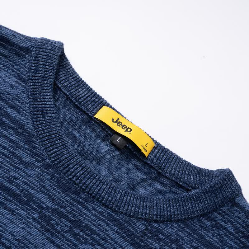Jeep Men's Crew Neck Winter Knitted Sweater