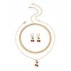 Accessories, Temperament Versatile Fringed Fruit Necklace Women, Simple and Fresh Small Cherry Pendant Necklace