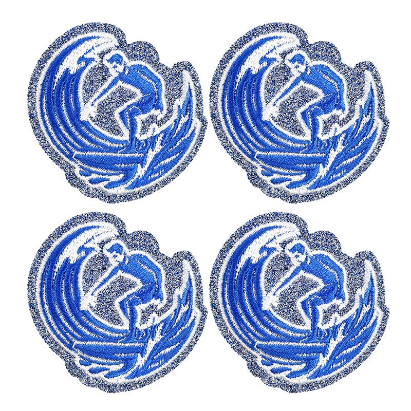 10pcs Cartoon Sequins Watermelon Fruit Drink Embroidered Patches Shells Coconut Trees Patch Clothes Decoration Sew Applique Diy