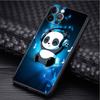 Urocze kreskówkowe zwierzę panda etui na Apple iPhone 14 Pro Max 13 11 12 Mini SE 7 8 Plus X XS 6 6S silikonowy pokrowiec na telefon miękka funda
