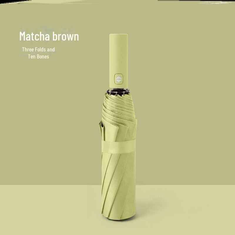 Parapluie pliant automatique coréen à double usage pour étudiantes - Protection contre le soleil et la pluie, résistant aux UV, grand.