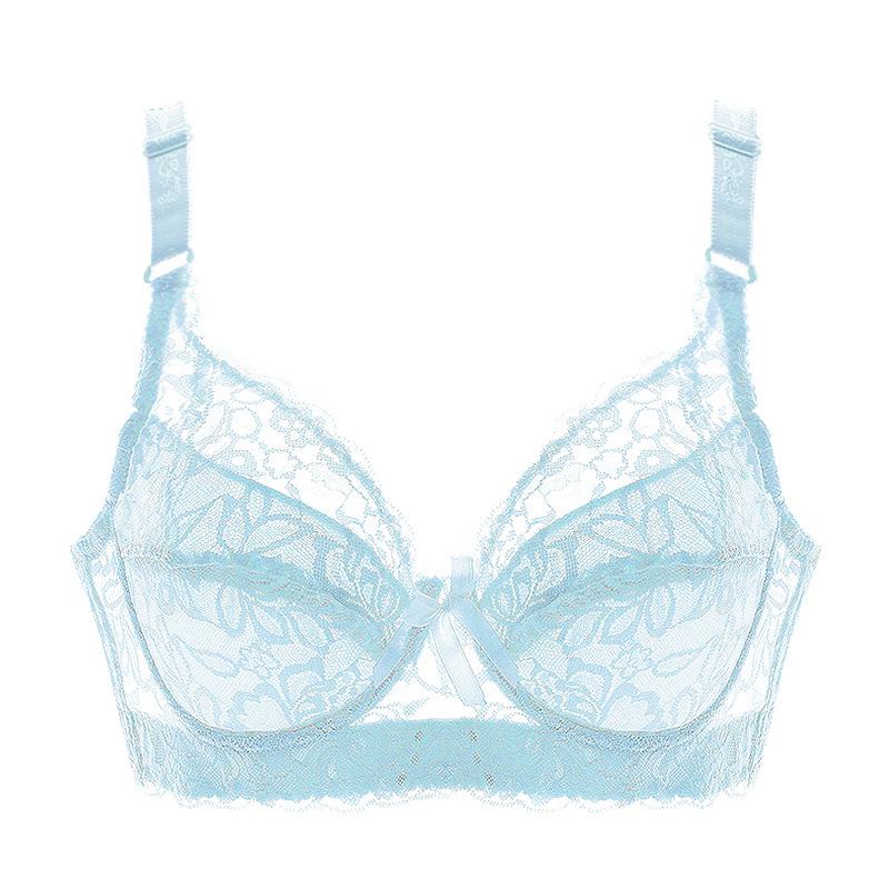 Plus Size Wireless Push-Up Lace Bra - Comfortable Support for Women