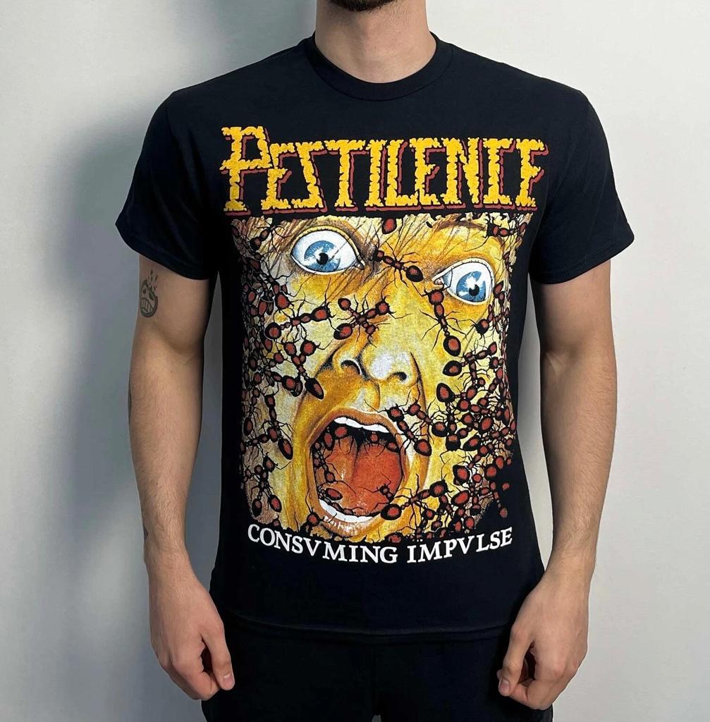 Pestilence - Consuming Impulse (Gildan) T-Shirt Black slayer dissection