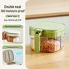 Four-Grid Kitchen Seasoning Box with Spoons